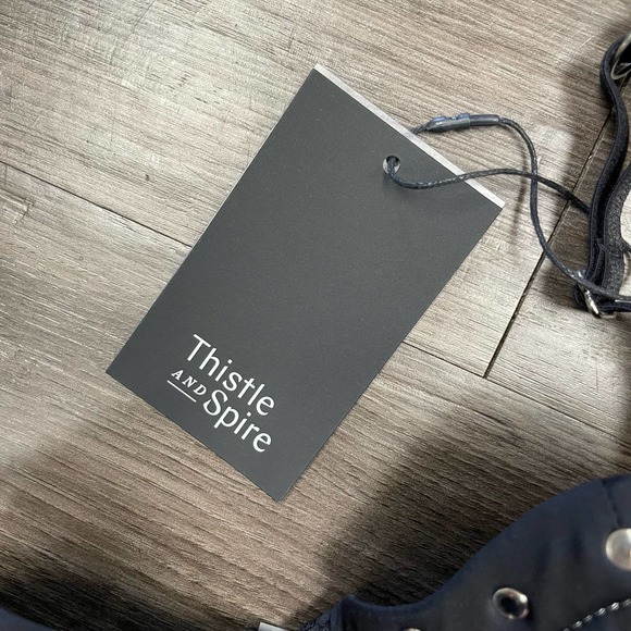 Thistle and Spire Carina Black Lingerie Bra Women's 32C Studded Balconette NWT - Picture 8 of 10